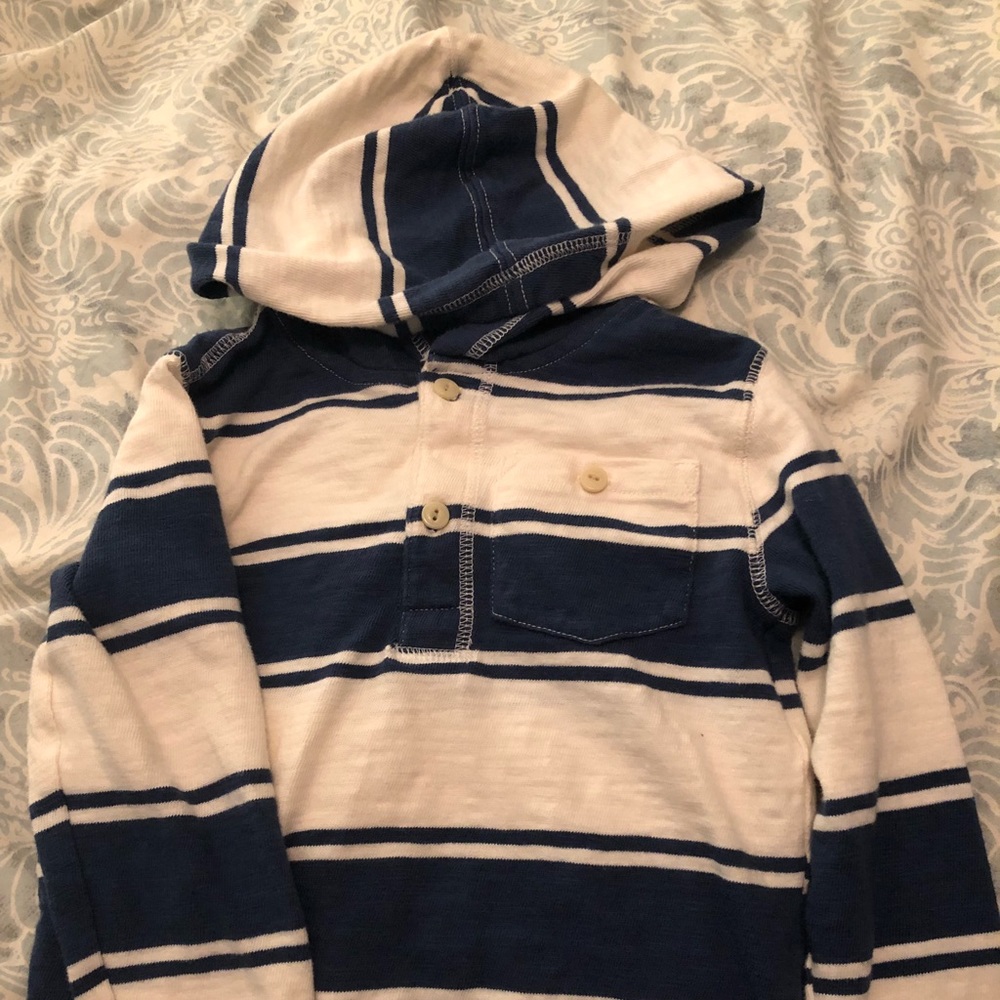 Gap Kids Hooded Long Sleeve Shirt